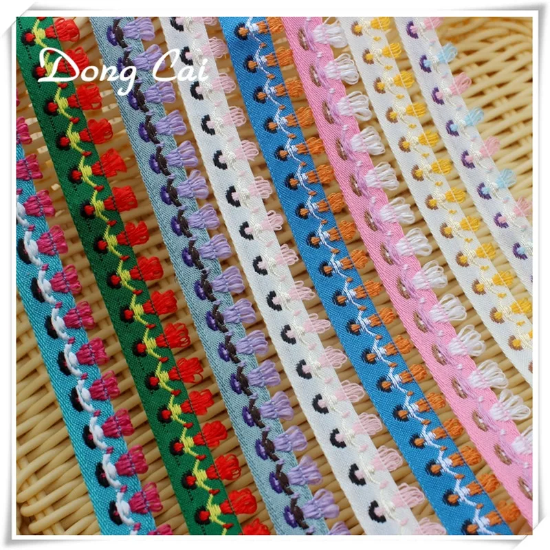 

2yards/lot 1.5CM 15MM Girls hand in hand fringe lace European berth lamp tassels Fashionable female bag dress adornment webbing