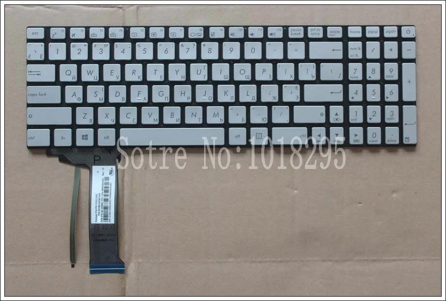

New FOR ASUS GL752 GL752V GL752VL GL752VW GL752VWM ZX70 ZX70VW backlit Russian RU laptop keyboard silver