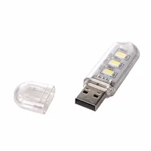 5 в мини USB Освещение чистого белого цвета 6000 K 3 светодиода SMD5630 Новинка освещение с 5 В 1A ЕС Plug