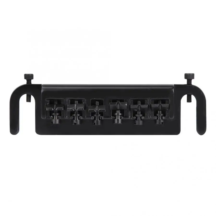 Professional Electric Instrument Zinc Alloy Black Roller Saddle Bridge For 6 String Electric Guitar Accessory Guitar Bridge