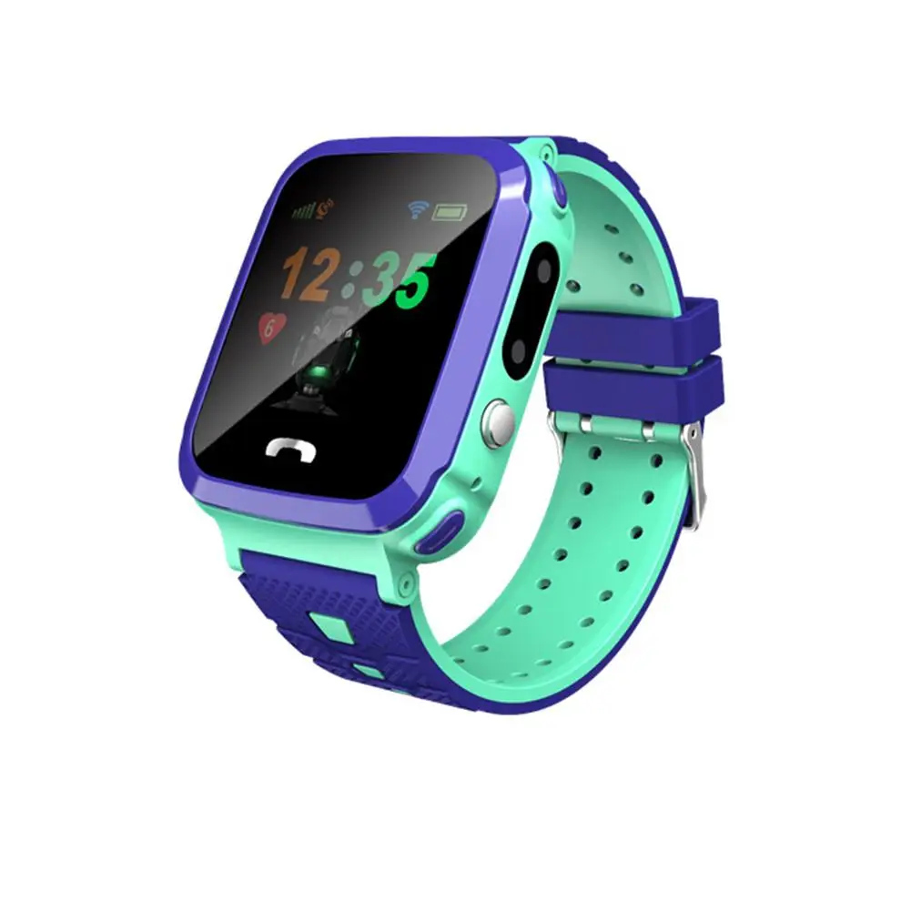 

Children's Security Smart Watch SIM Card Color Touch LBS Positioning One - Click SOS Anti - Lost Super-long Standby Smart Watch