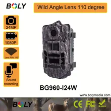 Фотоловушка для охоты 24MP фото 1080p HD Bolyguard Дикая камера широкоугольная камера 110 градусов объектив 850nm светодиодный 100ft ночного видения