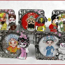 Бутик античный украшают резные фоторамки Рождественские Подарки Китайская Пекинская опера Изделия из металла с Коробки 3 шт./лот смешивать стили