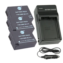 DSTE 3 шт. DMW-BLC12/BP-DC12/BP-51 батарея+ США штекер зарядное устройство Комплект для Panasonic Lumix DMC-FZ200, DMC-FZ300, DMC-FZ1000, DMC-FZ2500