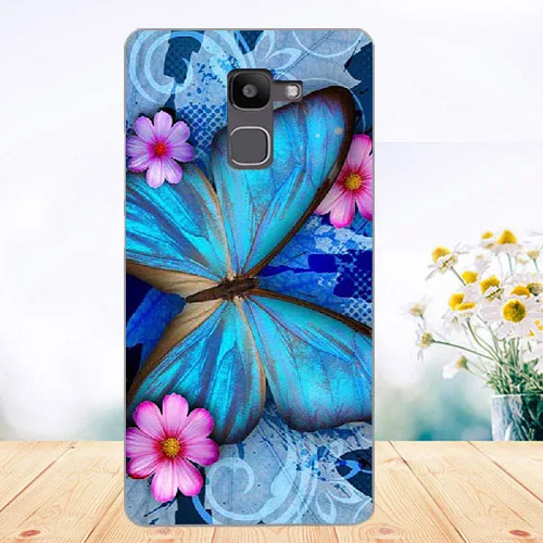 Мягкие Tpu чехол для телефона для Fly FS554 Мощность плюс FHD Случаи Силиконовый росписью волк Роза кошка Fundas Sheer для Fly Fs554 задняя крышка