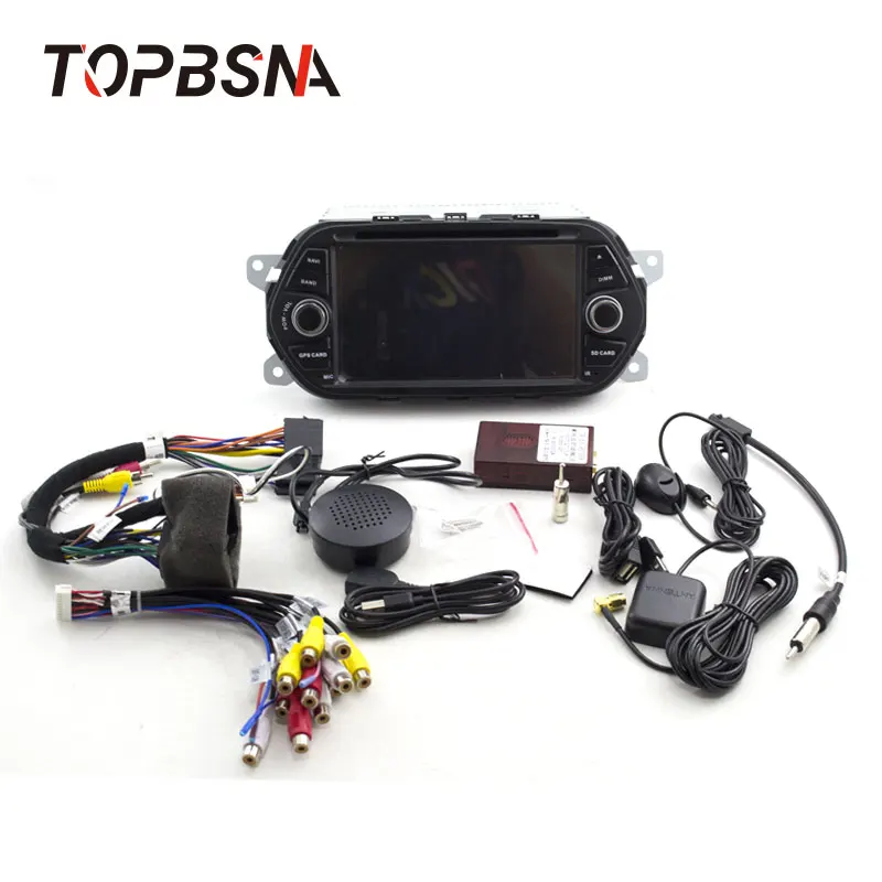 TOPBSNA Android 9 0 Автомобильный мультимедийный плеер системы 1 Din для Fiat Tipo Egea 2015 2016 2017 wi