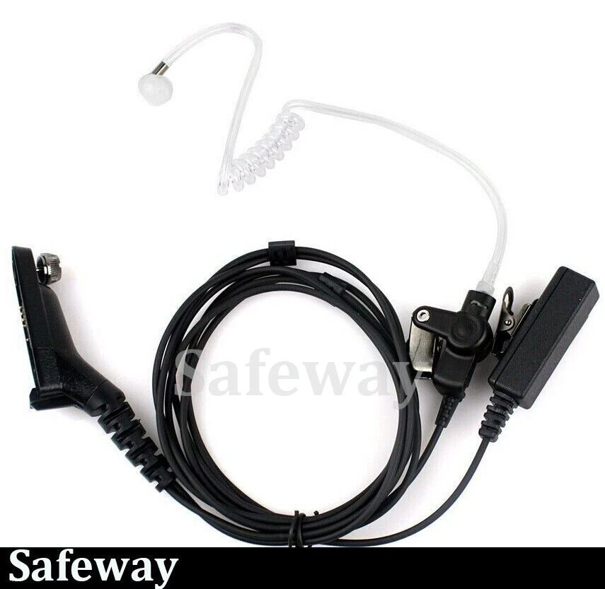 Surveillance kit earpiece covert clear acoustic tube earpiece for two way radio Motorola XRP6650