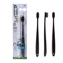 2 шт бамбуковый уголь Мягкая Щетина зубная щетка для домашнего использования Бытовая зубная щетка