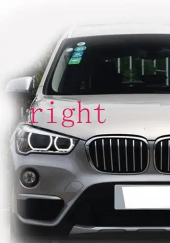 Для BMW X1 абажур крышка фары объектив стеклянная лампа Защита x1 фара пластиковая защита объектива - Цвет: Right