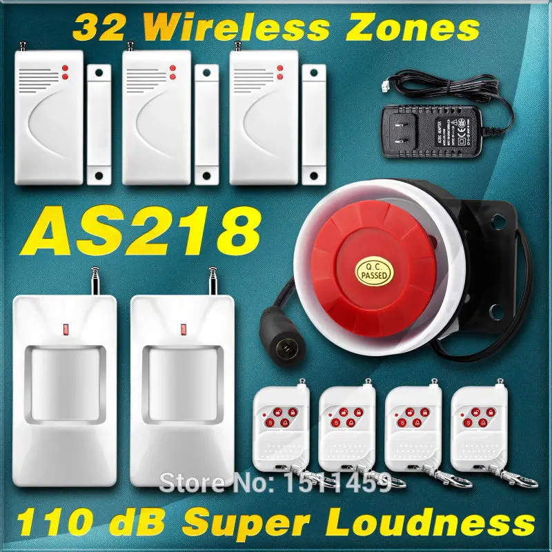 New Simplest setting 433mhz sensor Alarme Wireless 32 guard zones Home