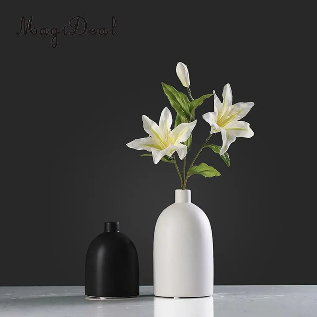 Ceramic Flower Vase Small Bud Vase Decorative Floral Vase for Home
