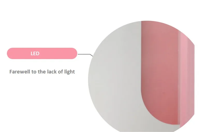 Сенсорный экран косметика зеркало лампа настольная подставка розовый зеркало светодиодный свет элегантный внешний вид 10X Лупа Функция