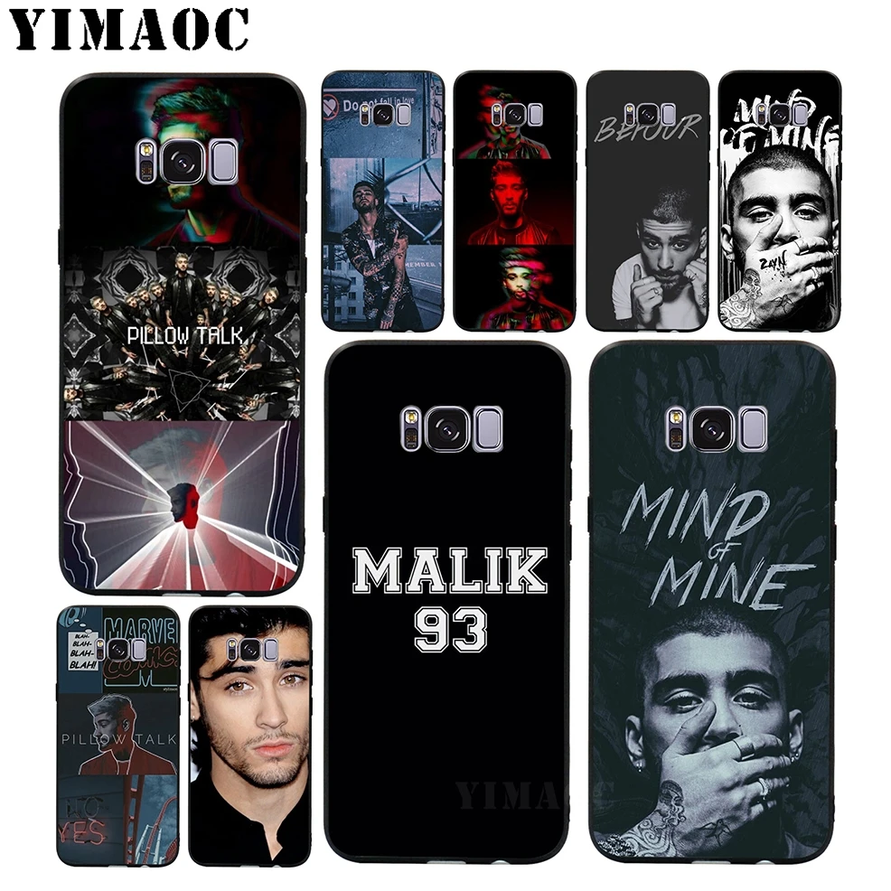YIMAOC Zayn malik 1D Soft Silicone Case for Samsung Galaxy A3 A5 A6 Plus 2017 2016 S6 S7 Edge S8 S9 &amp Note 8 9 |