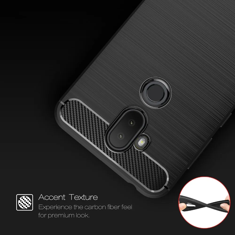 Чехол из углеродного волокна чехол для Asus Zenfone 5 Lite Zc600Kl Задняя панель телефона