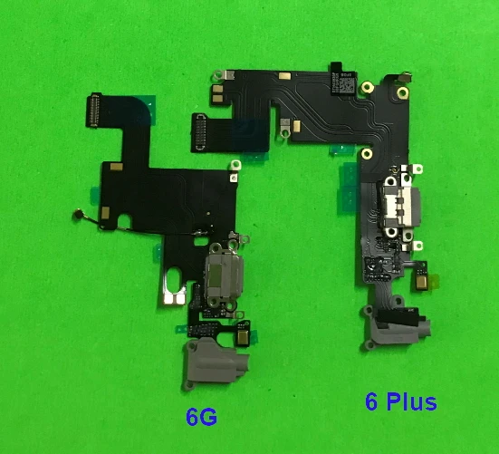 

100Pcs/lot USB Charger Charging Port Dock Connector Headphone Audio Jack Flex Cable For iPhone 6 6G 6S Plus 4.7" 5.5"