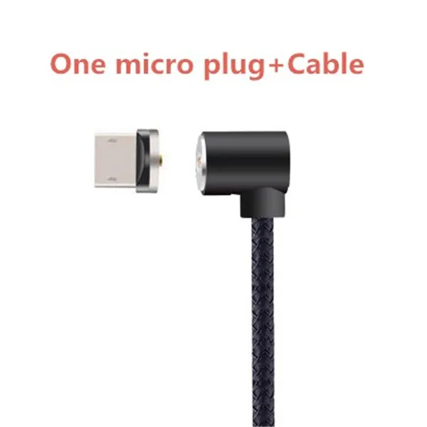 NOHON локоть Сильный магнитный 2.1A зарядный кабель освещение для iPhone X Micro usb type C для samsung S8 S9 Магнитный зарядный шнур линия - Цвет: Micro Cable