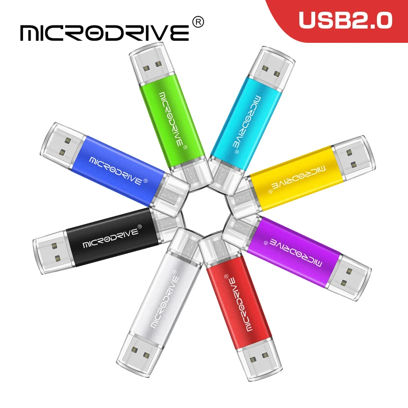 OTG USB флеш-накопитель 32 ГБ 16 8 Micro флешка 64 Гб 128 карта памяти 4 usb флэш-накопитель для