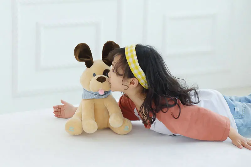 Плюшевая игрушка собака мягкие животные и Плюшевая Кукла музыкальная собака обучающая антистрессовая электрическая игрушка для ребенка