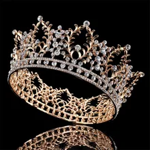 Свадебная тиара Корона Стразы королевская диадема украшения для волос украшения для женщин невесты свадебные диадемы и короны аксессуары для головы