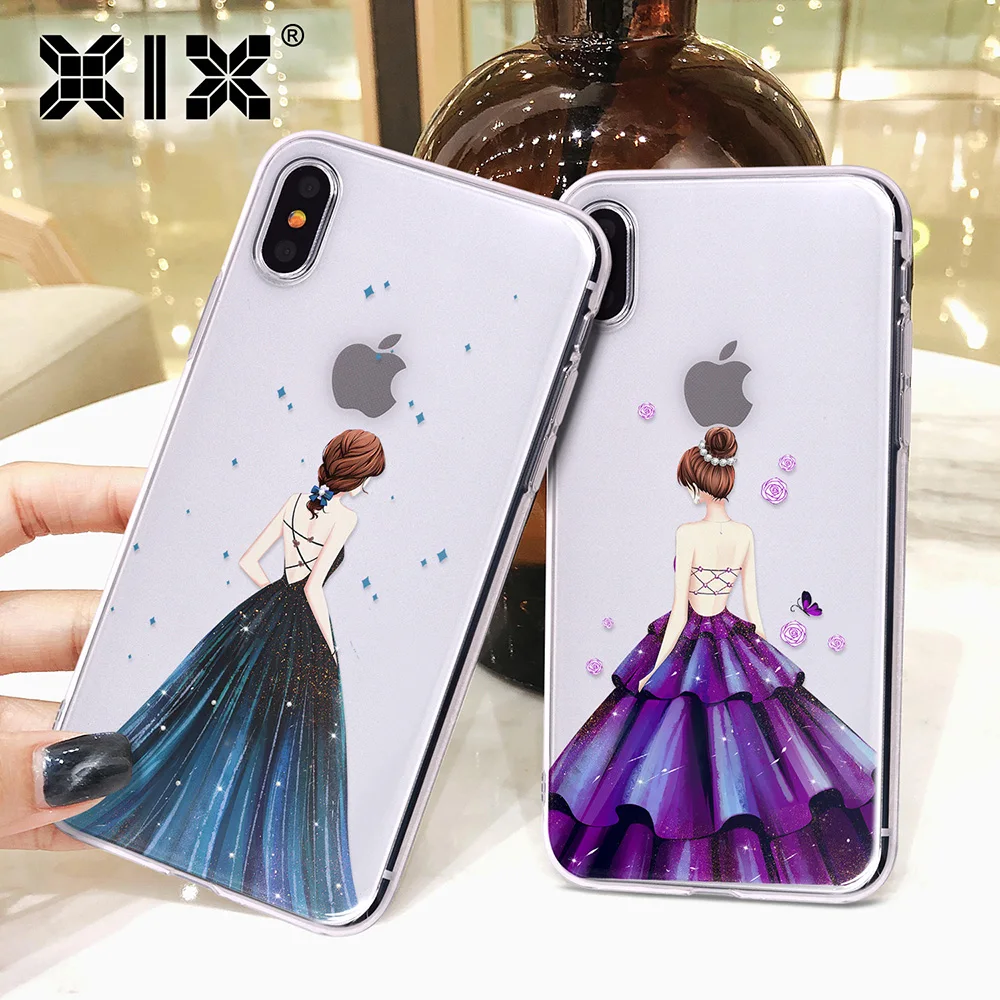 Чехол-накладка для iPhone X чехол 5 дюймов модель 6 6S 7 8 Plus XS Max XR свадебное платье