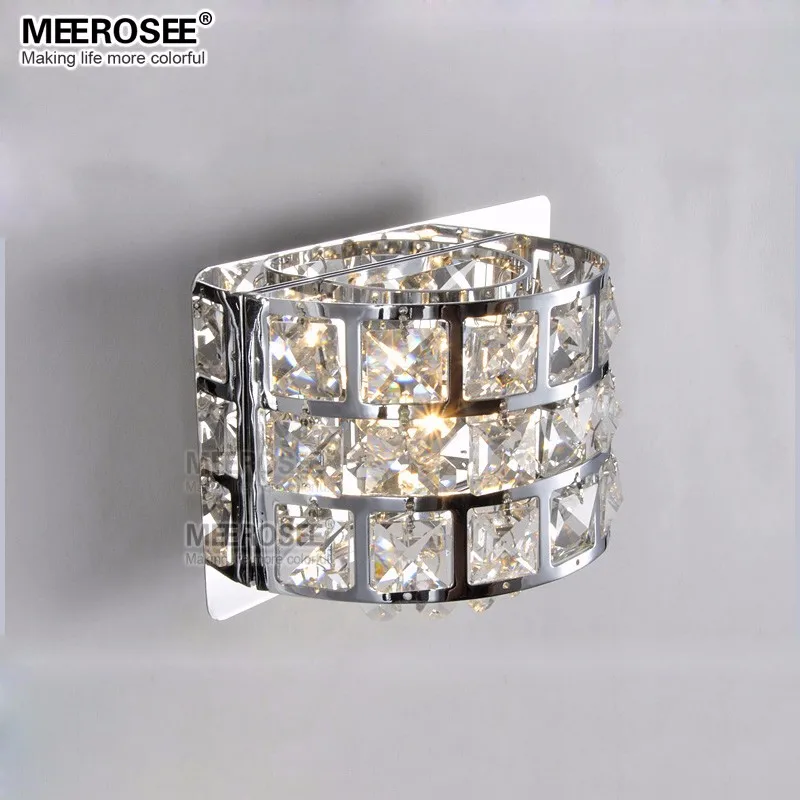 

Modern Crystal Wall Light Chrome Led Applique Murale Luminaire Metal Wall Lamp Lustre Bed Side Lights Bedroom Study Luminaria