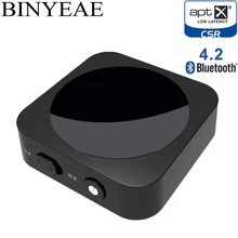 Двойной Bluetooth 4,2 Aux 3,5 мм Aptx с низкой задержкой музыкальный передатчик приемник Мини A2DP беспроводной домашний стерео аудио ТВ адаптер