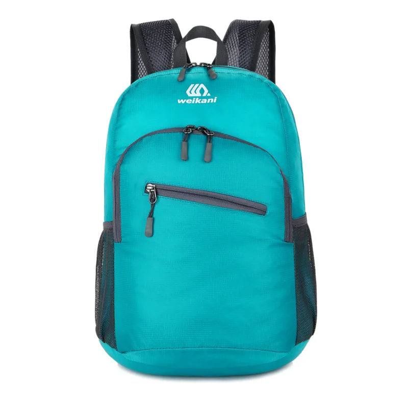Военная сумка, уличные спортивные сумки, ультра-светильник, складная сумка, водонепроницаемый нейлоновый тактический рюкзак, 18л, рюкзак для путешествий - Цвет: Lake water blue