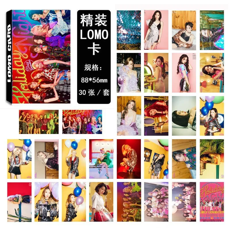 Открытка для девочек KPOP фотооткрытки k-pop текст 30 шт. открытка LOMO card k pop фотоальбом