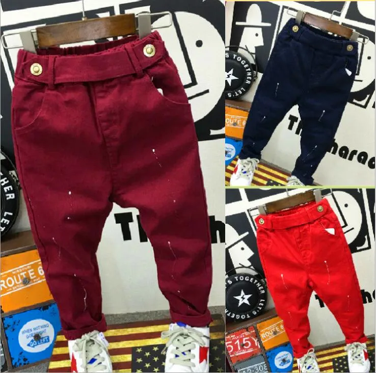 

fashion baby clothing 2-7years baby boys soft jeans trousers Kids jeans blue casual pants spring autumn trousers denim