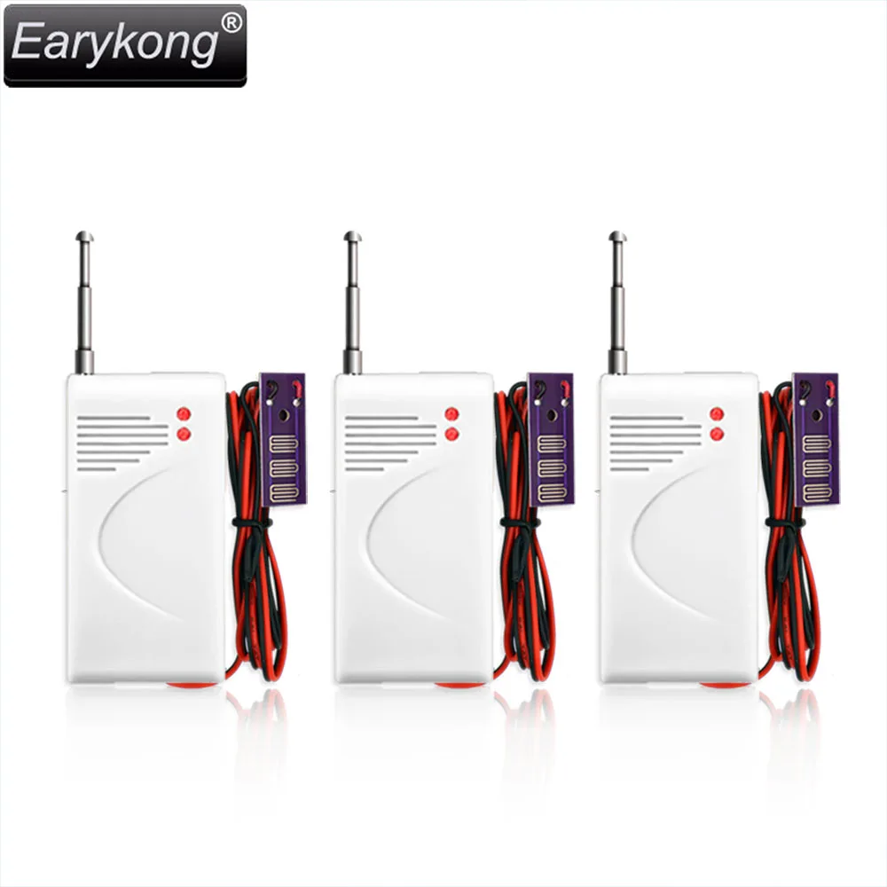 3 pcs lot Wireless 433MHz Water Leakage detector Water Overflow sensor For home burglar font b