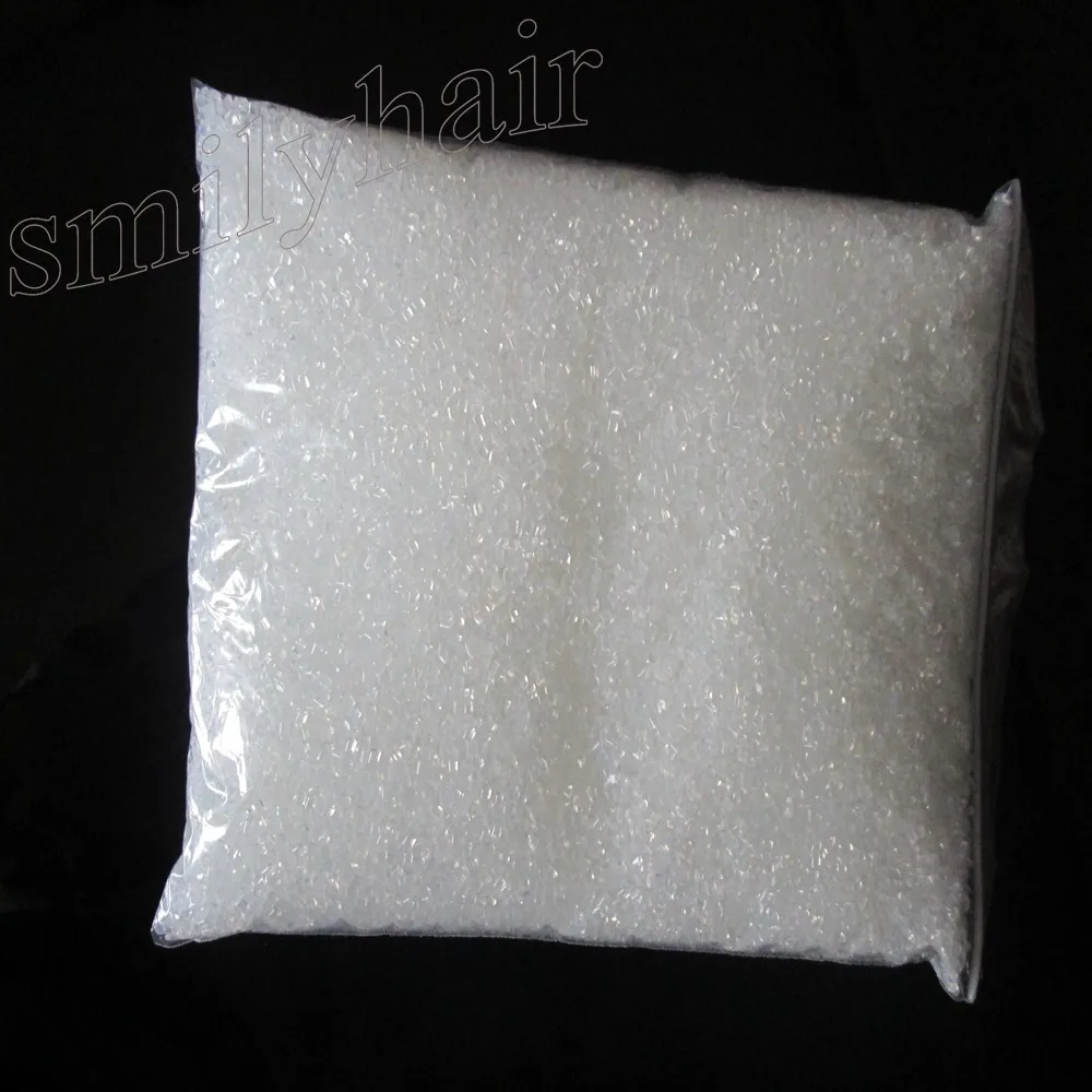 500grams/lot high quality Italian keratin glue grain, transparent color of keratin for fusion pre-bonded human hair extension