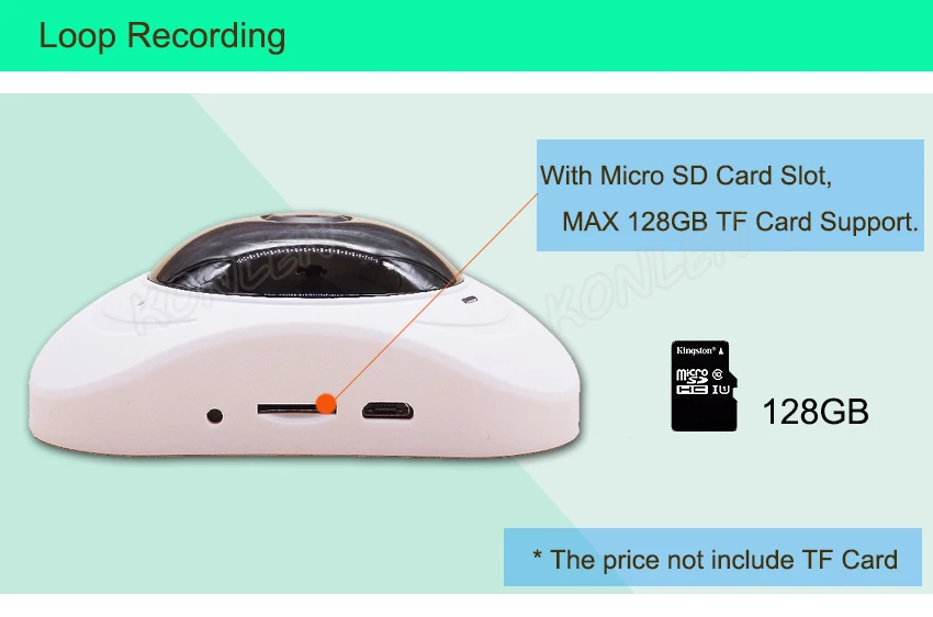 Panoramic 360 degree IP camera WIFI 06