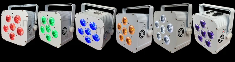 6pcs led battery powered par light