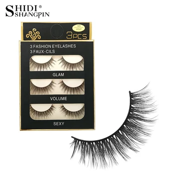 

15 pairs false lashes natural makeup 3d mink lashes mink eyelashes strips eyelash extension false eyelashes 07*5
