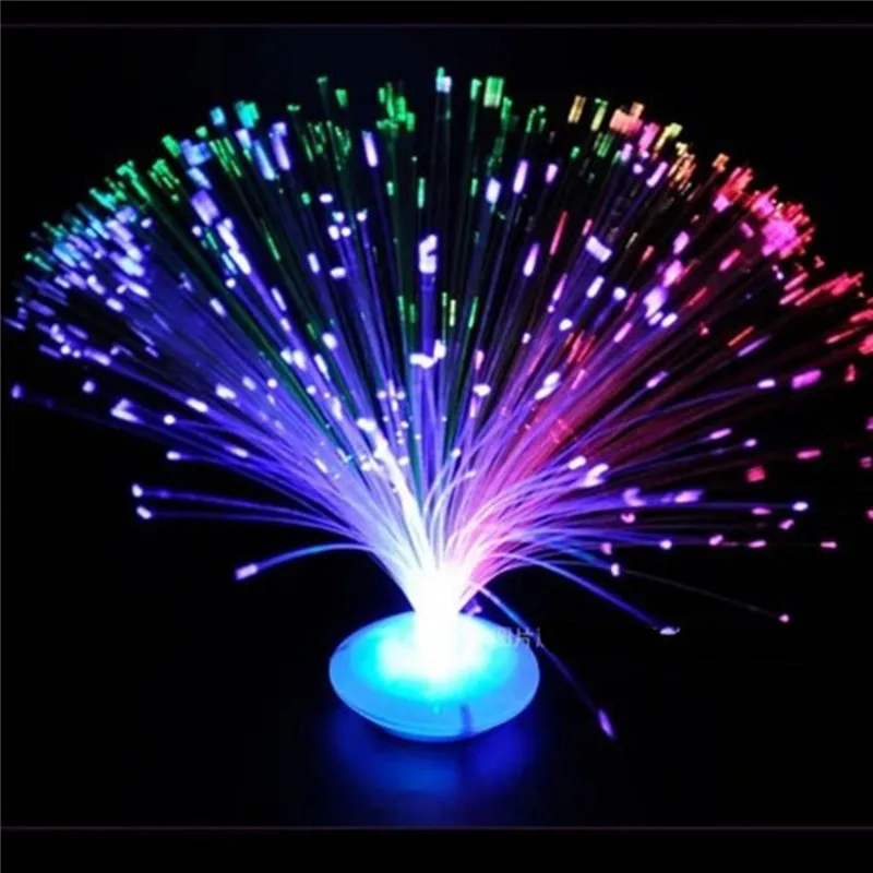 CHENGYILT 1 шт. новинка изменение цвета LED волоконно-оптический ночник лампа подставка