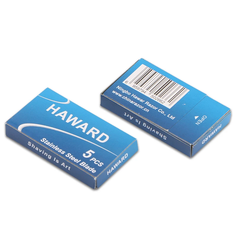 HAWARD 100 300 500 Pcs Classic Safety Razor Blade Straight Razor Double Edge Safety Razor Blade 2