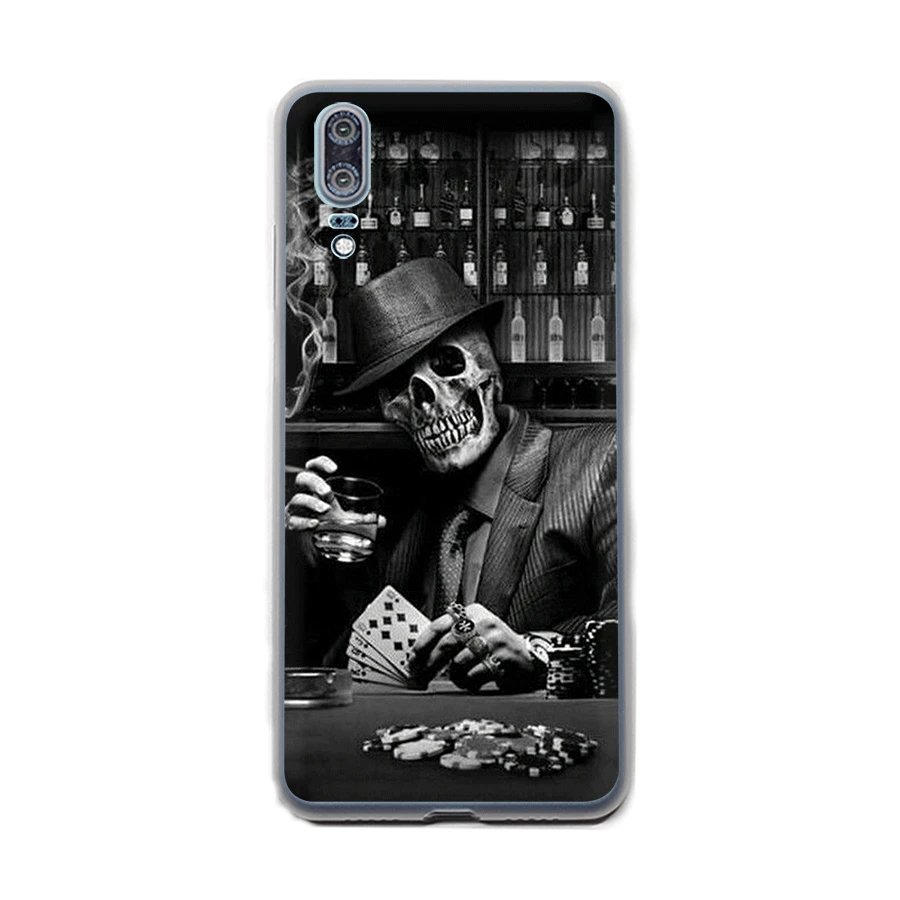 Чехол Gerleek с черепом для девочек Huawei Honor 6A 6C 7A Pro 7C 7X 8X 9 10 Lite Note 8C Play Cover