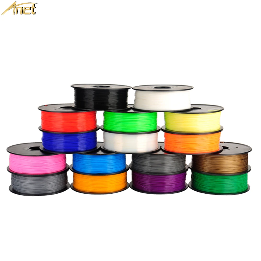 

12 Colors ABS 1Kg Plastic Rod Rubber Ribbon Consumables Material Refills for MakerBot/RepRap/UP/Mendel 3D Printer Filaments