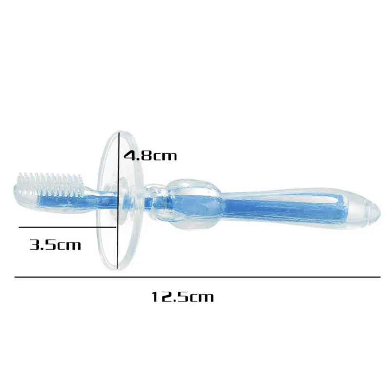 1 шт. мягкий силиконовый для Зубная щётка щетины молочных зубов Зубная щётка зубные Уход за полостью рта для младенцев Дети Обучение Кисточки инструмент