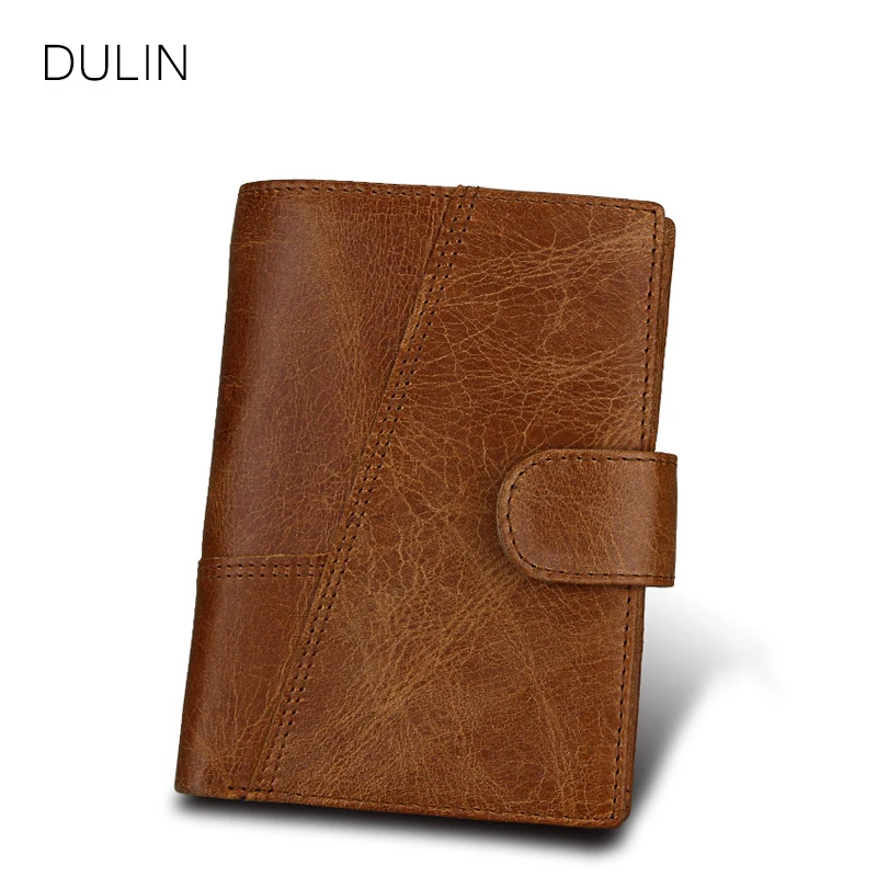 

Men's Short Wallet Leather Vintage Style Hasp Purse Standard Photo Lacation Men Wallets Credit Card Holders