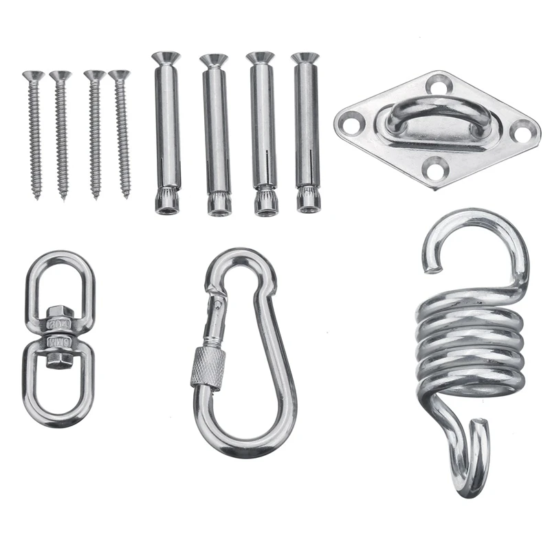 

Stainless Steel Hanging Chair Accessories Hammock Rattan Chair Hanging Buckle Outdoor Buckle Set Camping Accessories Outdoor T