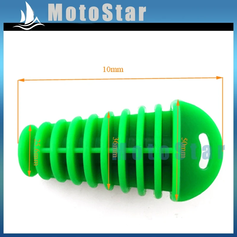 Exhaust Muffler Bung Cleaner Wash Plug For Motorcycle Motocross UTV ATV Quad 4 Wheeler Pit MX
