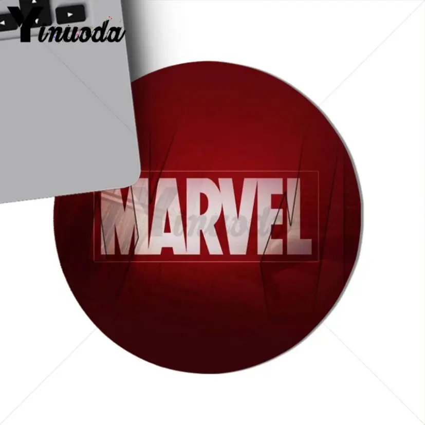 Yinuoda ваши собственные коврики с логотипом комиксов Marvel коврики для мыши геймерские игровые коврики для мыши круглый коврик для мыши резиновые прямоугольные коврики для мыши - Цвет: 22x22cm