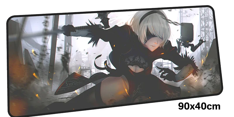 Nier automata коврик для мыши геймер 900x400 мм notbook коврик для мыши большой игровой коврик для мыши модный коврик для мыши PC стол padmouse аксессуары - Цвет: Size 900x400X2MM