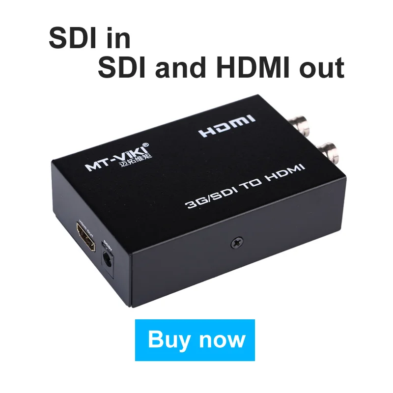 MT-VIKI HD/SD/3G SDI к HDMI 1080p конвертер видео адаптер Full HD Высокое качество в и Out SDI-H02 |