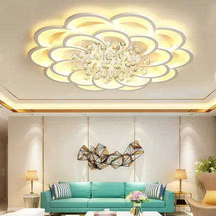 

Modern Led Ceiling Lights For Living Room Bedroom Study Room Crystal lustre plafonnier Home Deco Ceiling Lamp avize