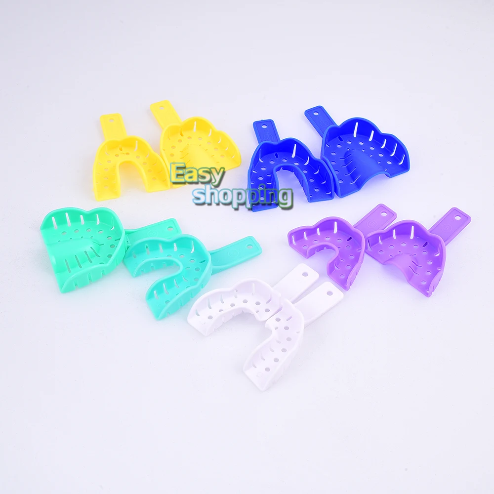 

10PCS Colored Autoclavable Dental Impression Trays Denture Instruments
