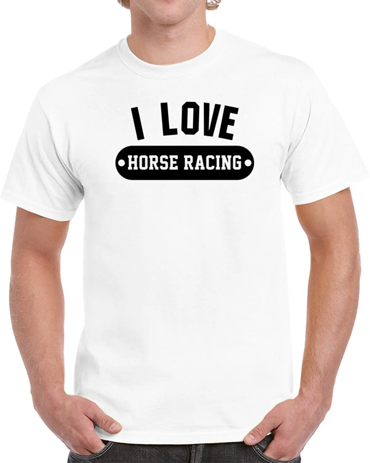 أحب الحصان racinger للجنسين تي شيرت 100% ٪ قصيرة الأكمام قمصان الأعلى المحملة 2018 الأزياء سليم صالح الأعلى المحملة زائد الحجم