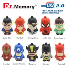 Dr Memory USB Flash Drive Batman Super Hero Pen Drive 32 16 8 4GB Download Memory