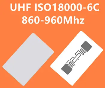 

100pcs UHF ISO18000-6C EPC Class1 Gen2 860-960Mhz Long-range Passive RFID tag card